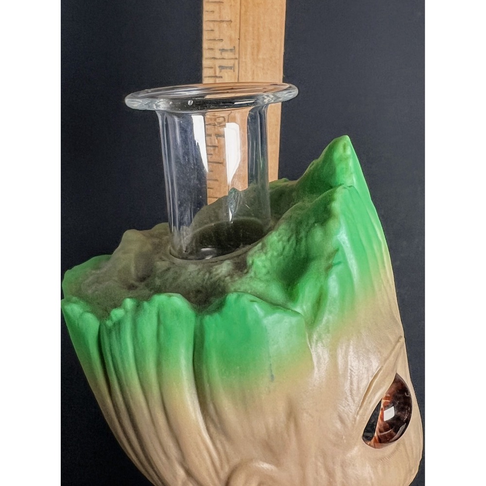 11" Groot Silicone Water Pipe Durable Glass Bowl Tobacco Smoking Bong - Picture 4 of 7